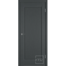 Дверь межкомнатная ВФД Элегант 1ВР Эмалекс графит, глухое полотно